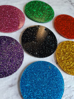Glitter Acrylic 2 inch (5cm) Circle