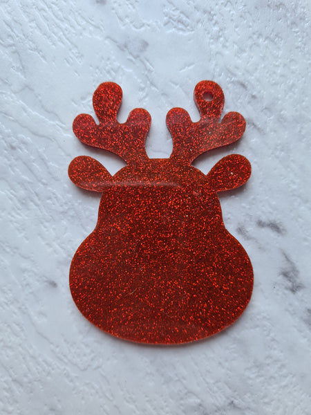 Glitter Acrylic Reindeer