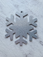 Glitter Acrylic Snowflake