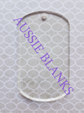 Acrylic Blank Dog Tag